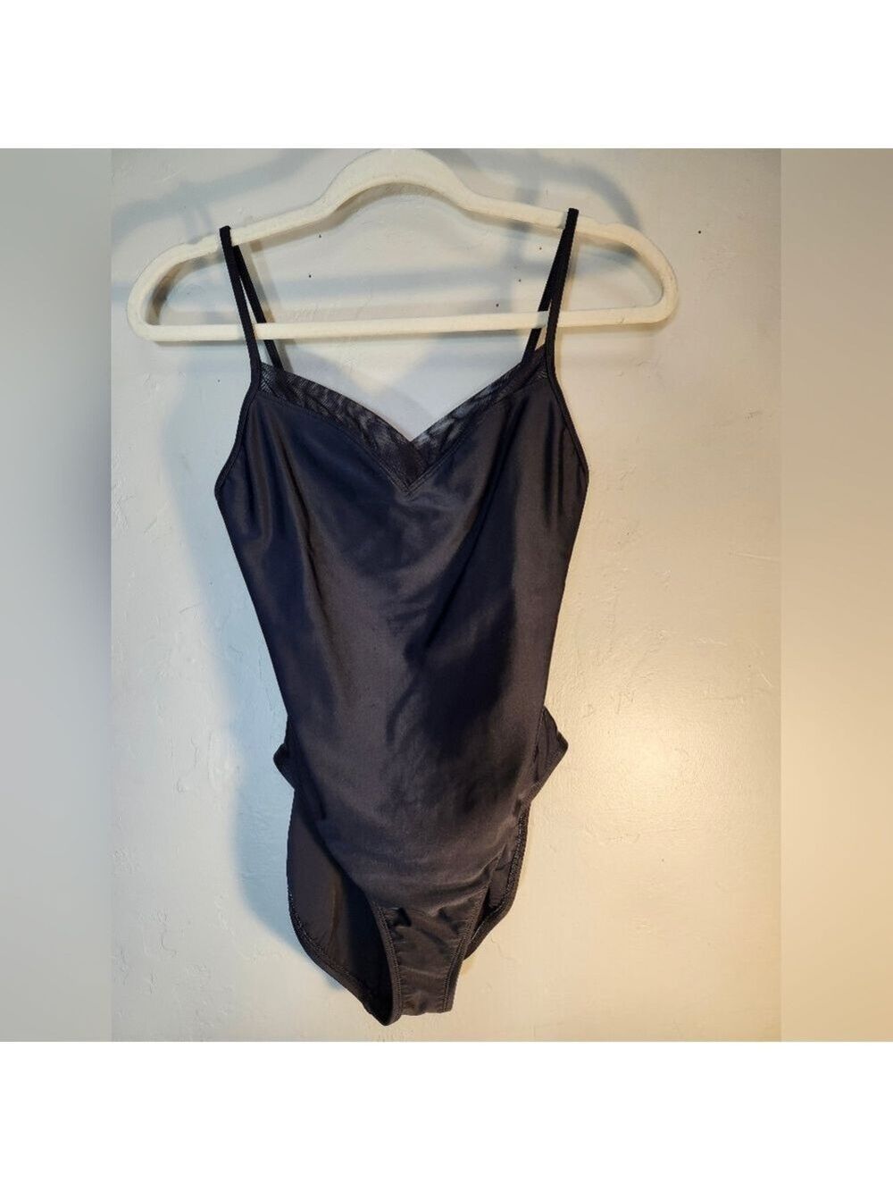 Anne Cole Classic Black Sweetheart Neckline Sz 10